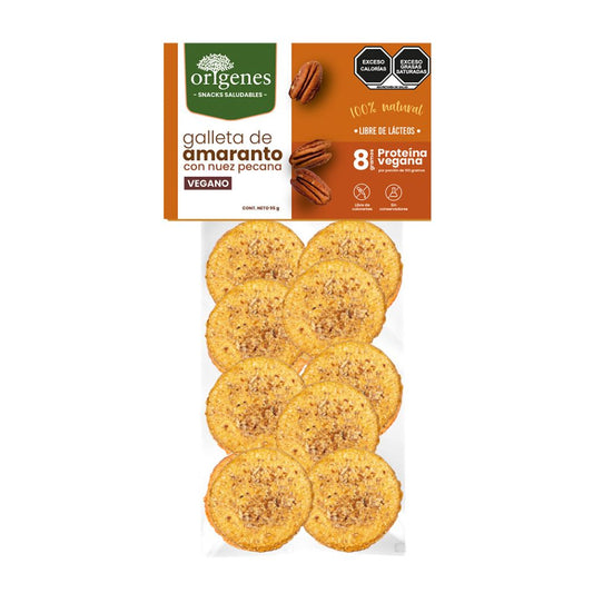 Galletas mini de amaranto con nuez