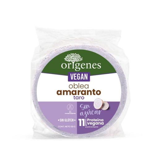 Oblea de amaranto sabor taro