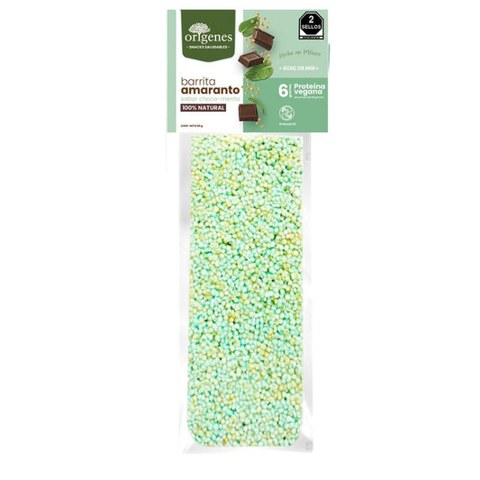 Barra de amaranto mini choco-menta